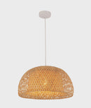 CLA CANASTA: Bohemian Interior Natural Bamboo Finish Pendant Light