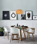 CLA CANASTA: Bohemian Interior Natural Bamboo Finish Pendant Light