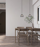 CLA CARAMELLE: Interior LED Tri-CCT Glass with Segments Ellipse Pendant Lights
