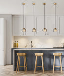 CLA CARAMELLE: Interior LED Tri-CCT Glass with Segments Ellipse Pendant Lights