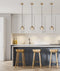 CLA CARAMELLE: Interior LED Tri-CCT Glass with Segments Ellipse Pendant Lights