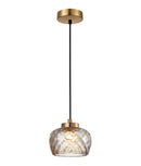CLA CARAMELLE: Interior LED Tri-CCT Glass with Segments Ellipse Pendant Lights