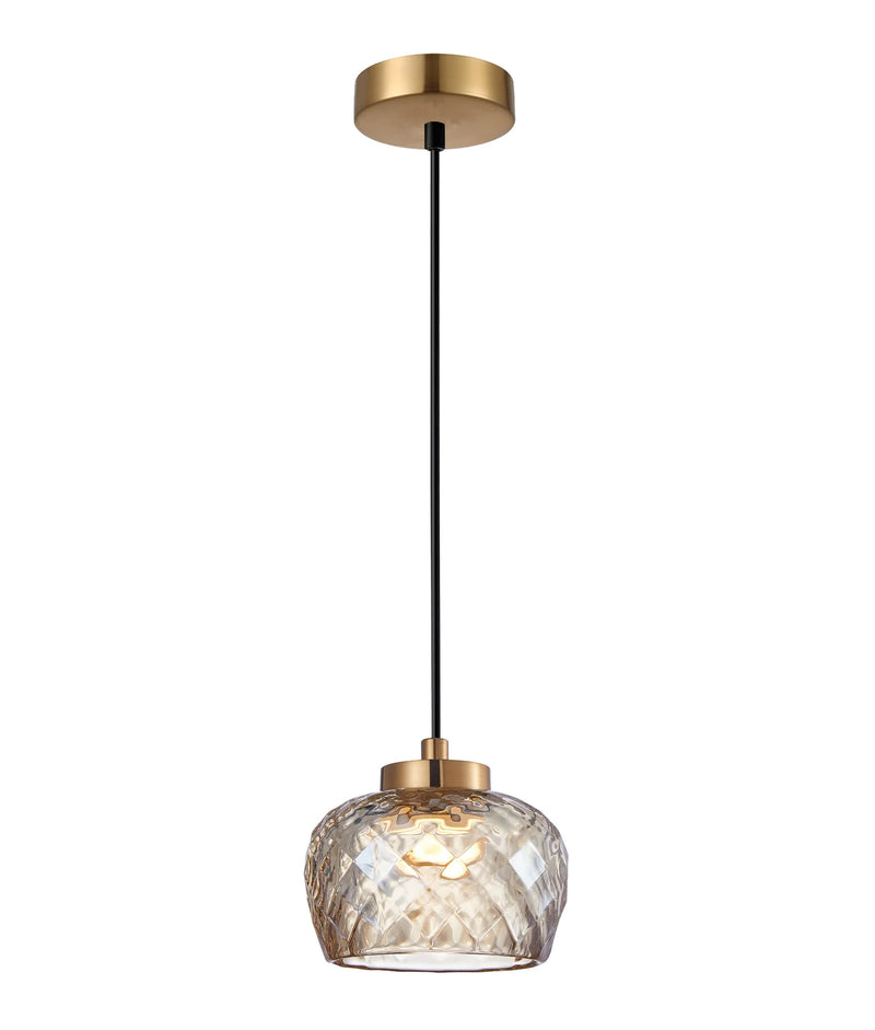CLA CARAMELLE: Interior LED Tri-CCT Glass with Segments Ellipse Pendant Lights