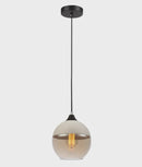 CLA CASA: White With Amber Wine Glass Shape Pendant Light