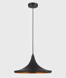 CLA CAVIAR: Black Mexican Hat Shape Pendant Light