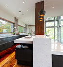 CLA CAVIAR: Black Angled Bell Shape Pendant Light