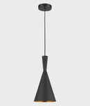 CLA CAVIAR: Black Cone Shape Pendant Light