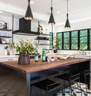 CLA CAVIAR: Black Cone Shape Pendant Light