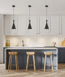 CLA CAVIAR: Black Cone Shape Pendant Light