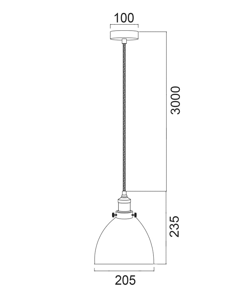 CLA CEREMA: Interior White with Antique Brass & Black Highlight Ellipse Pendant Light