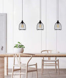 CLA CHEVEUX: Industrial Black Mesh Bird Cage Pendant Light