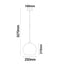 CLA CHUVA: Smokey Black Mirror Finish Glass with Rain Drop Effect Wine Glass Shape Pendant Light