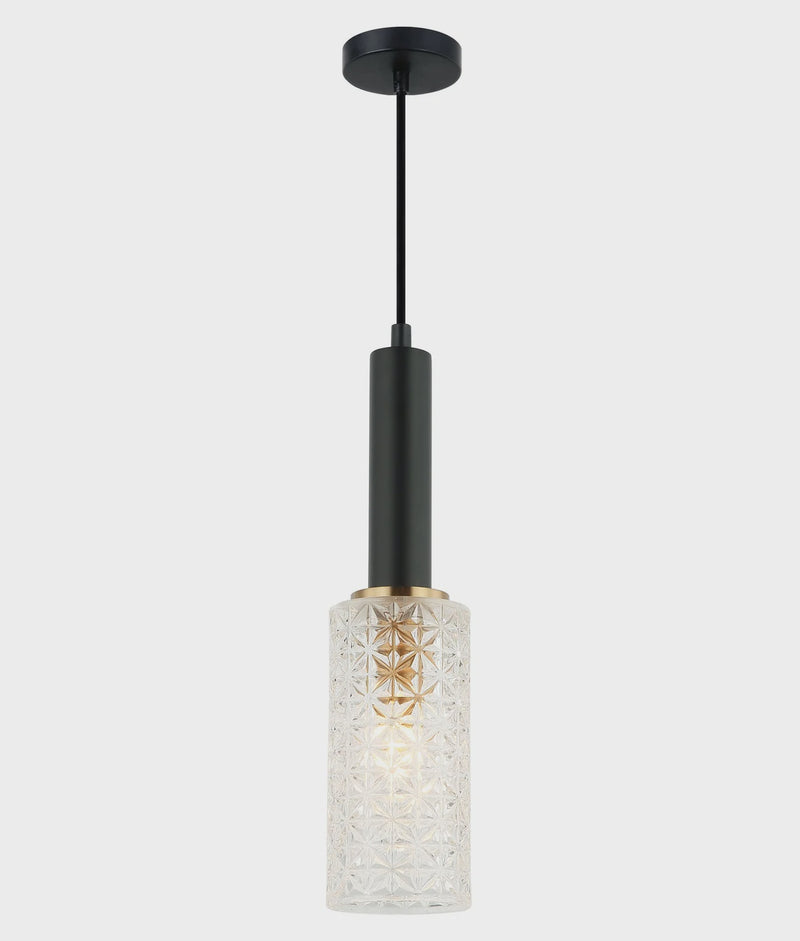 CLA CLEO: Interior Oblong Cut Glass Pendant Light