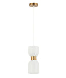 CLA CLESSIDRA: Interior Mirror Finish Smokey Black / Opal Glass Ellipse Pendant Lights