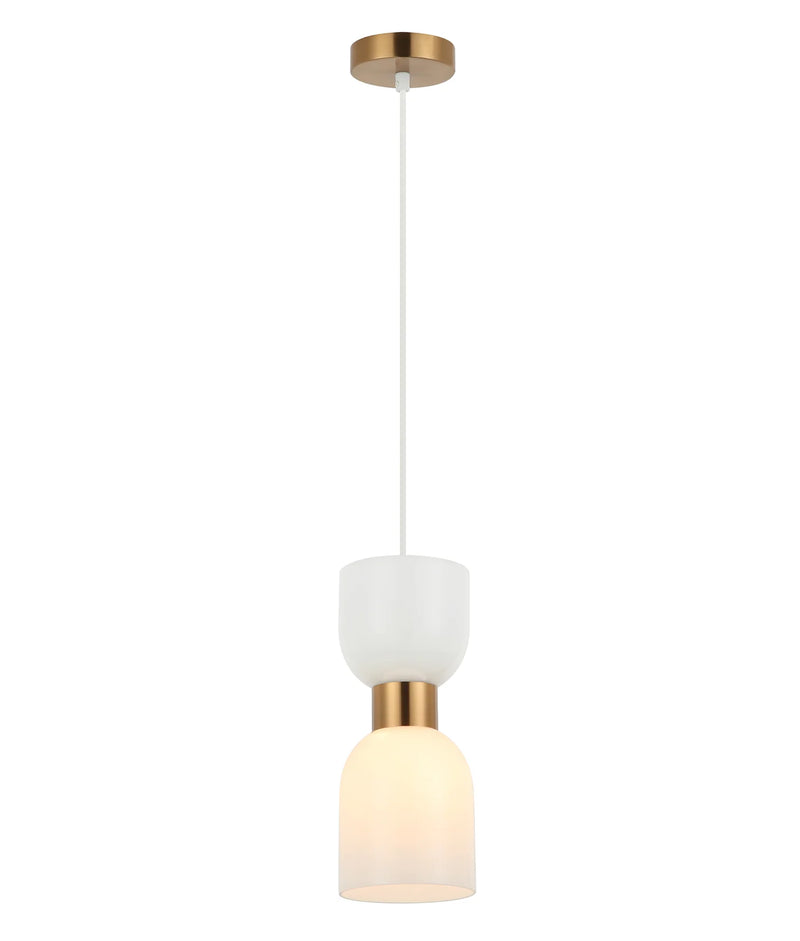 CLA CLESSIDRA: Interior Mirror Finish Smokey Black / Opal Glass Ellipse Pendant Lights