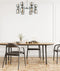 CLA CLESSIDRA: Interior Mirror Finish Smokey Black / Opal Glass Ellipse x12 Round Base Pendant Lights