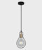 CLA CONTOUR: Interior Black Wire Pear Shape Pendant Light