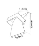 CLA DAVOS: City Series LED Interior Matte White Bow Wall Light
