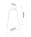 CLA DELHI: City Series LED Interior Sand White Angled Up/Down Wall Light