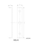 CLA DELHI: City Series LED Interior Sand White Angled Up/Down Wall Light
