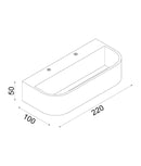 CLA DHAKA: City Series LED Tri-CCT Interior Rectangular Up/Down Dimmable Wall Light