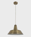 CLA DIVO: Industrial Antique Brass Dome Pendant Light