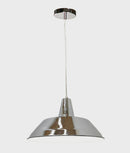 CLA DIVO: Industrial Retro Dome Chrome Pendant Light