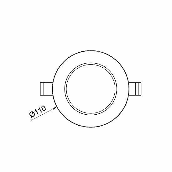 3A Lighting 10W Low Profile Downlight (DL1061/WH/DL)