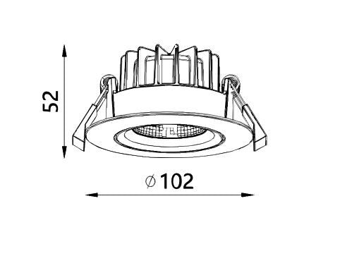 3A Lighting 10W COB Gimble Downlight (DL9416)