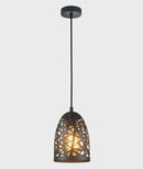 CLA ESCAMA: Interior Iron Cage Ellipse Pendant Lights