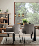 CLA ESCAMA: Interior Iron Cage Ellipse Pendant Lights