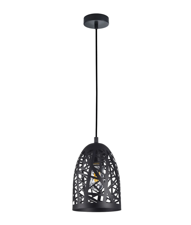 CLA ESCAMA: Interior Iron Cage Ellipse Pendant Lights