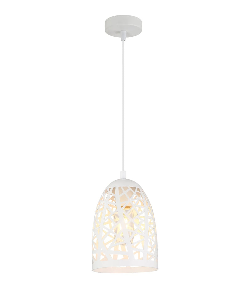 CLA ESCAMA: Interior Iron Cage Ellipse Pendant Lights
