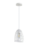 CLA ESCAMA: Interior Iron Cage Ellipse Pendant Lights