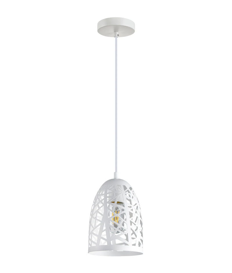 CLA ESCAMA: Interior Iron Cage Ellipse Pendant Lights