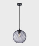 CLA ESPIRAL: Interior Wine Glass Shade Wavy Finish Round Pendant Lights