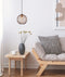 CLA ESPIRAL: Interior Wine Glass Shade Wavy Finish Round Pendant Lights