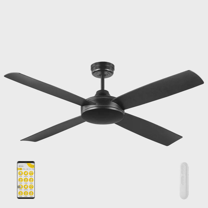 Mercator Anova 132cm DC Ikuü Smart Wi-Fi Ceiling Fan with Remote (FC1140BKWIFI)