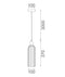 CLA FLAUTA: Interior Round Top Cylinder Ribbed Pendant Lights
