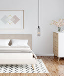 CLA FLAUTA: Interior Round Top Cylinder Ribbed Pendant Lights