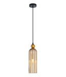 CLA FLAUTA: Interior Round Top Cylinder Ribbed Pendant Lights