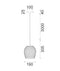 CLA FOSSETTA: Interior Wine Glass Shape Dimpled Pendant Lights
