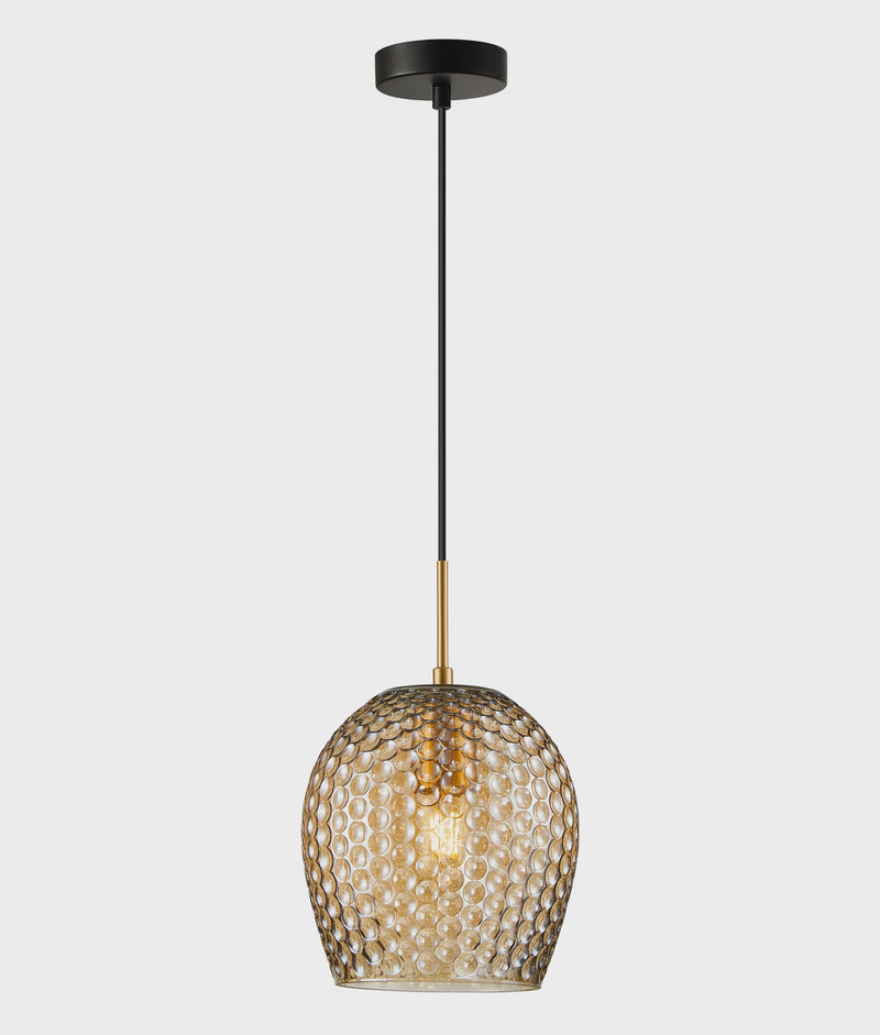 CLA FOSSETTA: Interior Wine Glass Shape Dimpled Pendant Lights