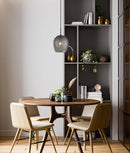 CLA FOSSETTA: Interior Wine Glass Shape Dimpled Pendant Lights