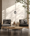 CLA FOSSETTA: Interior Wine Glass Shape Dimpled Pendant Lights