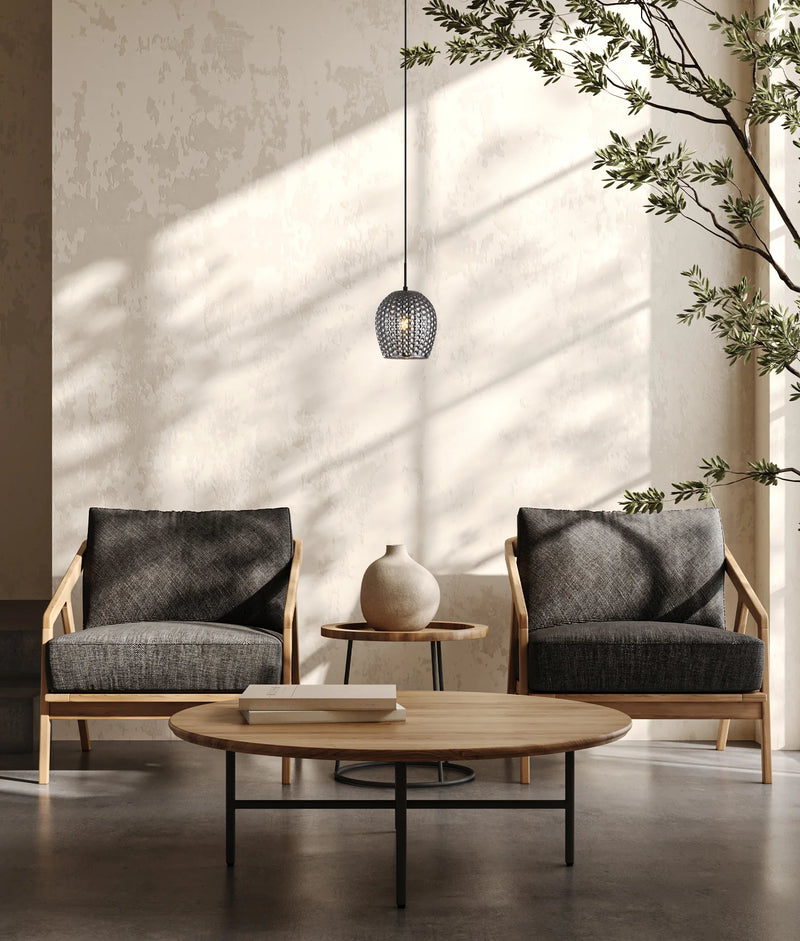 CLA FOSSETTA: Interior Wine Glass Shape Dimpled Pendant Lights