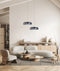 CLA GELATINA: Interior Dome Glass with Brass Highlight Pendant Lights