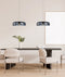 CLA GELATINA: Interior Dome Glass with Brass Highlight Pendant Lights
