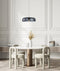CLA GELATINA: Interior Dome Glass with Brass Highlight Pendant Lights