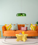 CLA GELATINA: Interior Dome Glass with Brass Highlight Pendant Lights